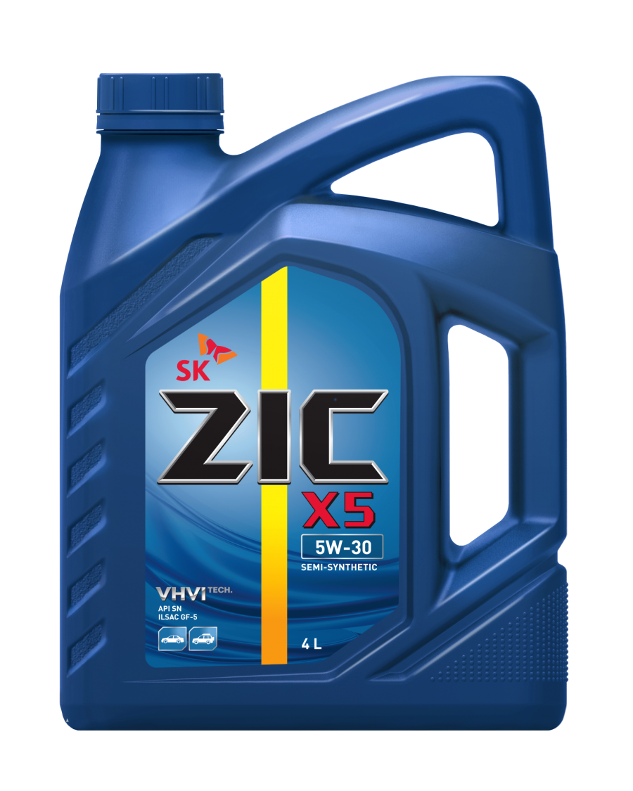 Моторное масло ZIC X5 5W30 полусинтетическое 4л