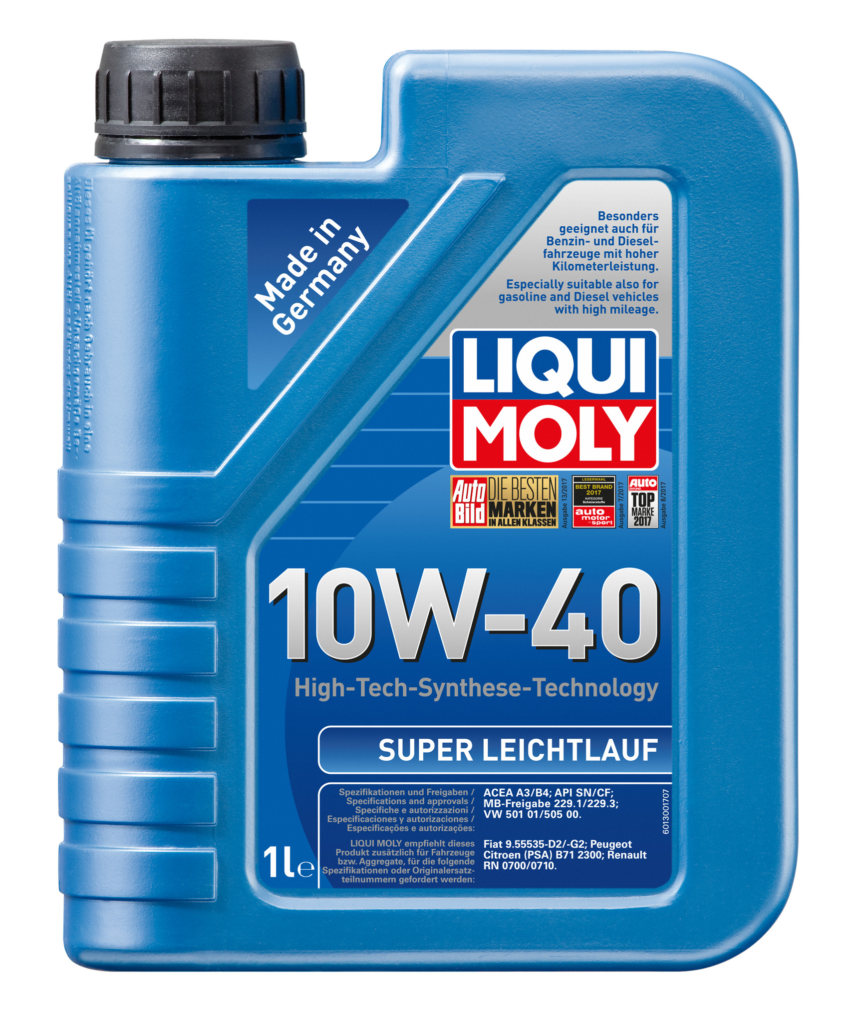 Моторное масло Liqui Moly Super Leichtlauf 10W40 НС-синтетическое  1л