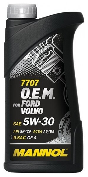 Mannol 7707  O.E.M. for Ford Volvo 5W30 синтетическое моторное масло SM/CF ACEA A5/B5