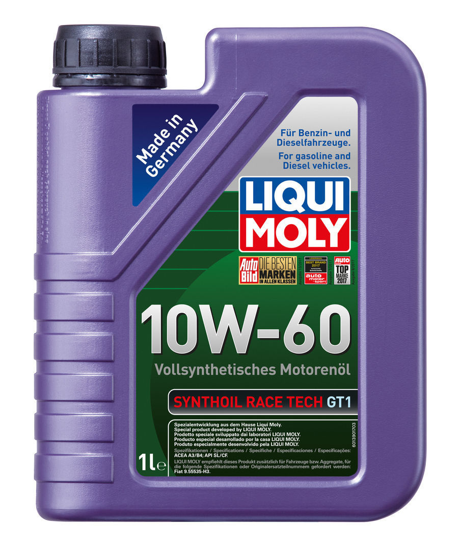 Liqui Moly Synthoil Race Tech GT1 10W60 Синтетическое моторное масло 5л+1л