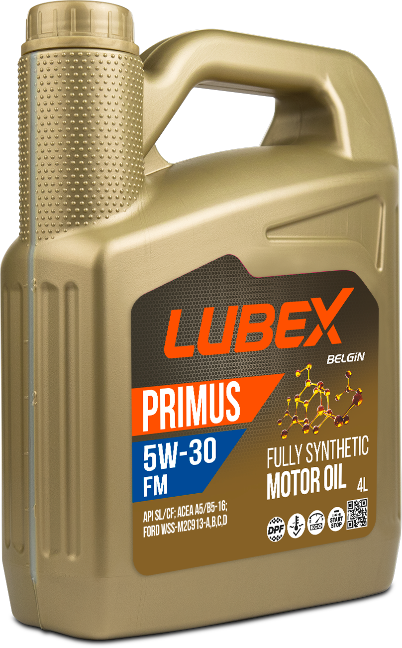 Синетическое масло LUBEX PRIMUS FM 5W-30 CF/SL A5/B5 4л