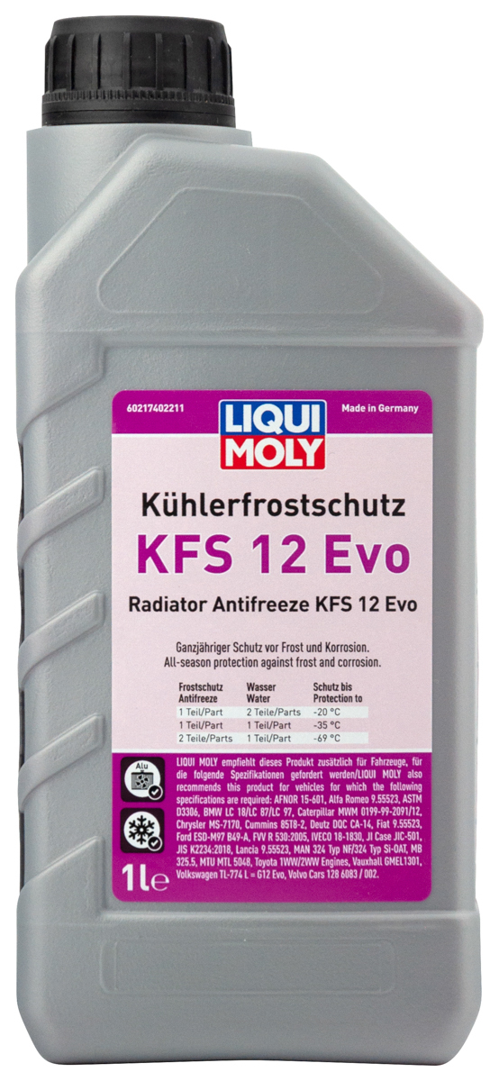 Антифриз-концентрат Liqui Moly Kühlerfrostschutz KFS 12 Evo красный 1л