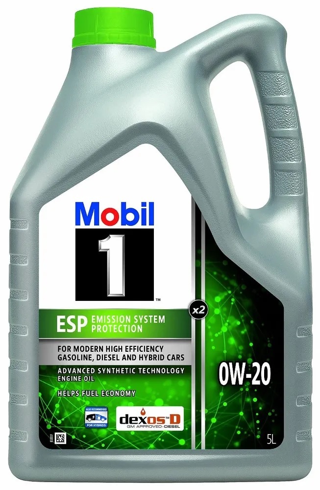 Моторное масло Mobil 1 ESP X2 0W20 SN Dexos 2 синтетическое 5л