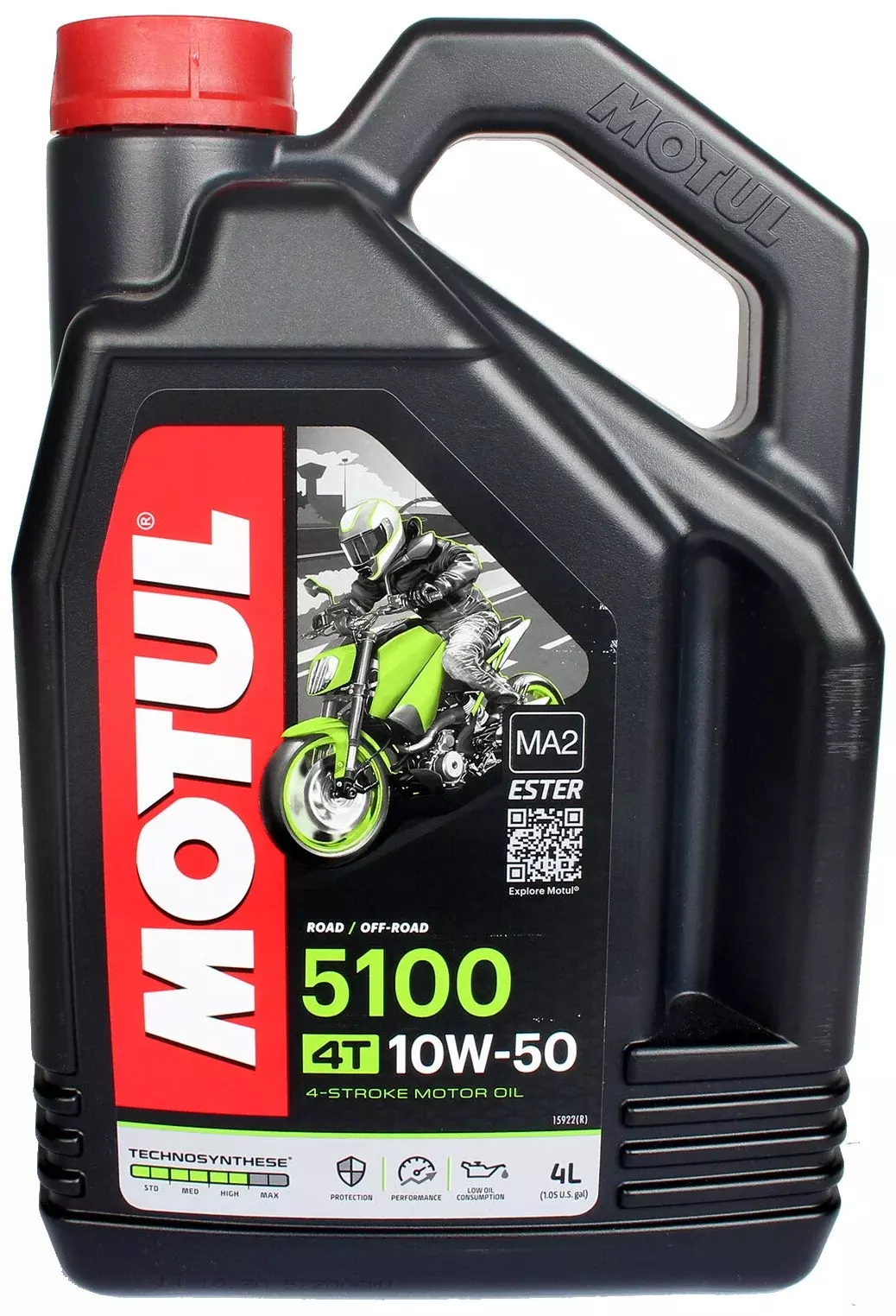 Полусинтетическое моторное масло Motul 5100 4T 10W50, 4 л