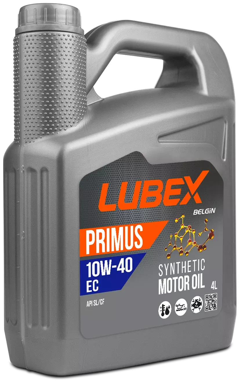 Синтетическое моторное масло LUBEX PRIMUS EC 10W-40, 4 л