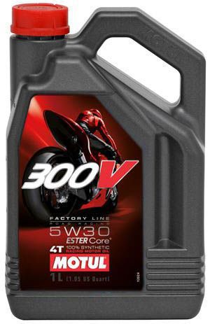 Motul 300V Factory Line Road Racing 5W30 Синтетическое масло для 4Т  мотоциклов