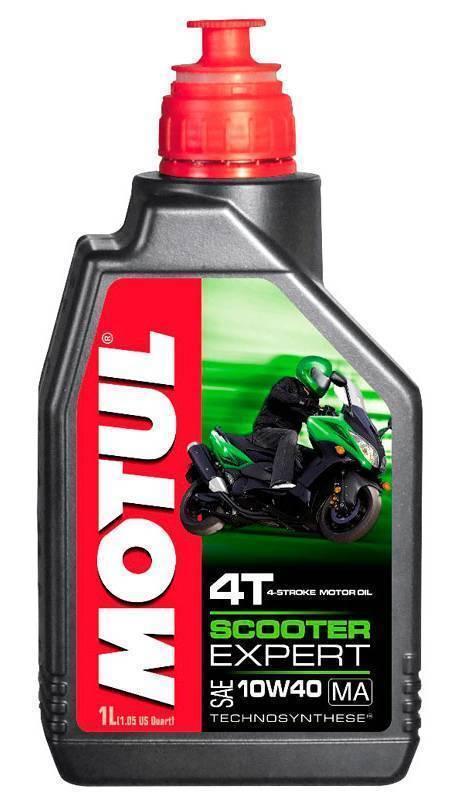 Motul Scooter Expert 4T 10W40 MA Полусинтетическое масло для скутеров