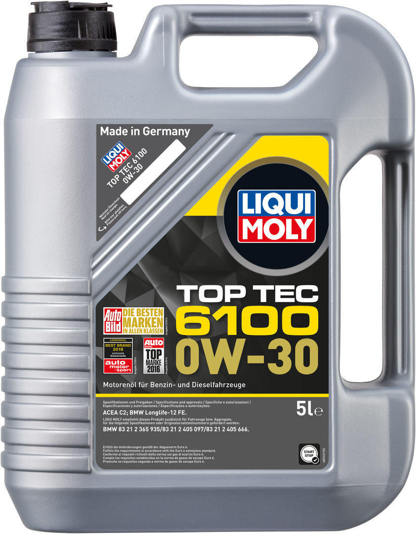 Liqui Moly Top Tec 6100 0W30 НСсинтетическое моторное масло 5л+1л