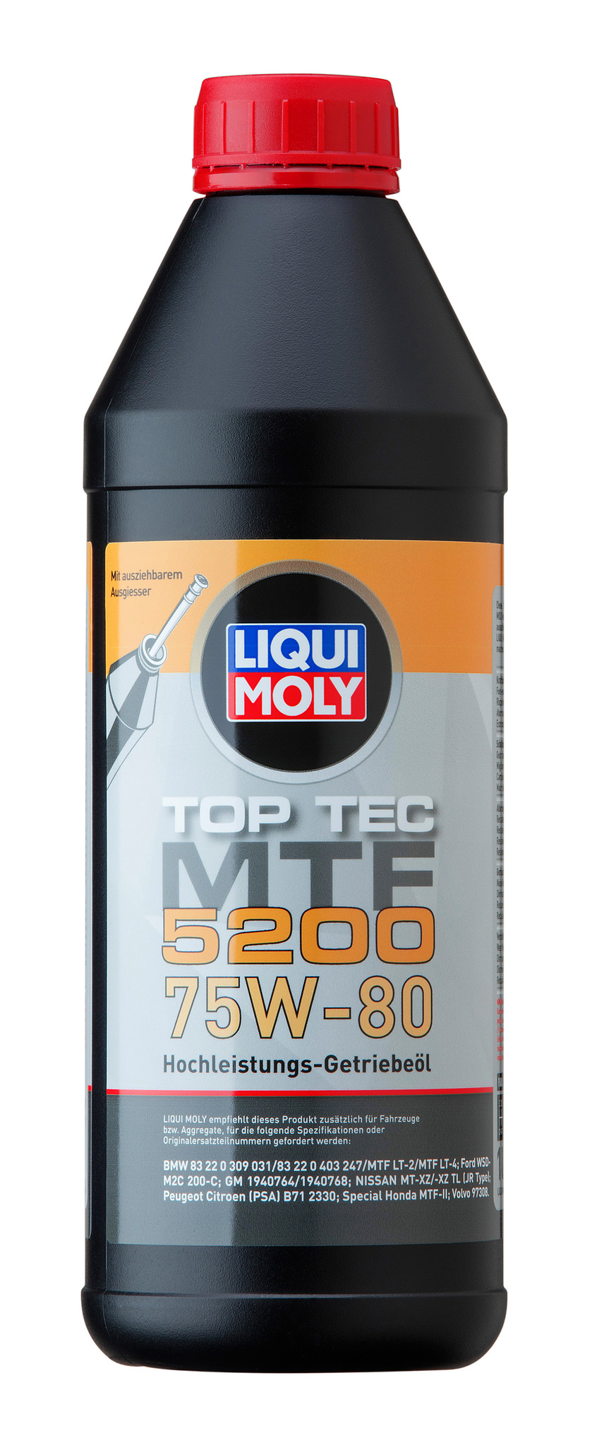 Масло трансмиссионное Liqui Moly Top Tec MTF 5200 75W80 hc-синтетическое 1л