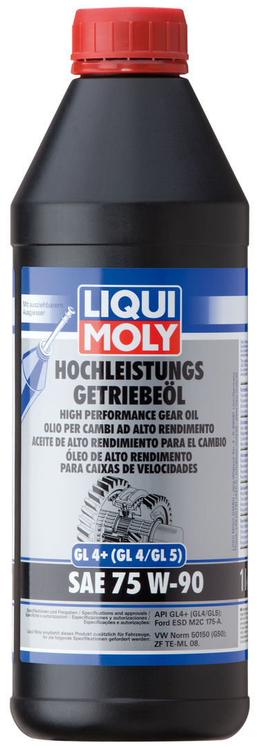Масло трансмиссионное Liqui Moly Hochleistungs Getriebeoil 75W90 GL4+ синтетическое, 1л