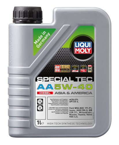Моторное масло Liqui Moly Special Tec AA Diesel 5W40 НС-синтетическое, 1л