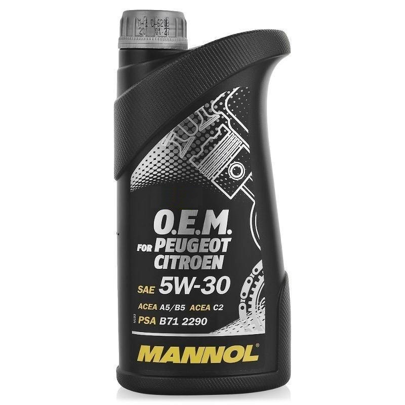 Mannol 7703 O.E.M. for Peugeot Citroen 5W30  1л синтетическое моторное масло ACEA A5/B5  ACEA C2