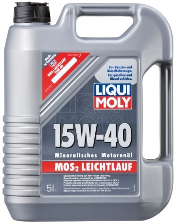 Масло моторное Liqui Moly MoS2 Leichtlauf 15W40 минеральное 5л