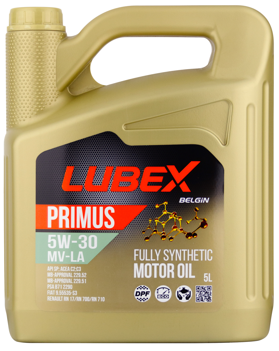 Моторное масло Lubex PRIMUS MV-LA 5W-30 синтетическое 5л