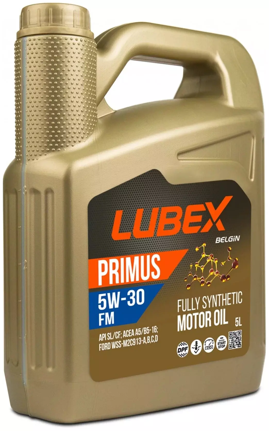 Масло моторное LUBEX 5W-30 PRIMUS FM A5/B5, синтетическое, 5 л